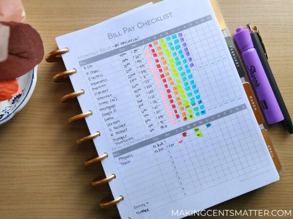 Bill Pay Checklist | Organize Your Finances With This Free Printable ...